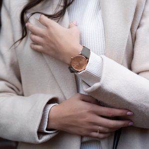 NEW Monroe SOLÉROSE - CHARCOAL LEATHER watch